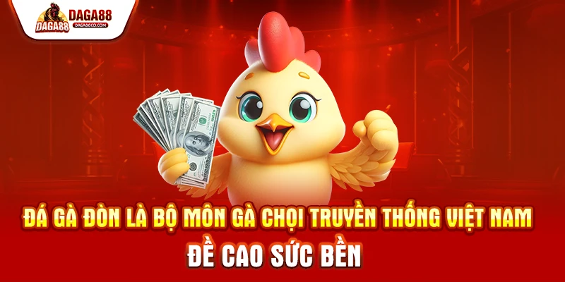 Trong Đá Gà Đòn mỏ chắc khỏe cánh linh hoạt và thế đá hiểm như liên hoàn cước hay quăng hầu