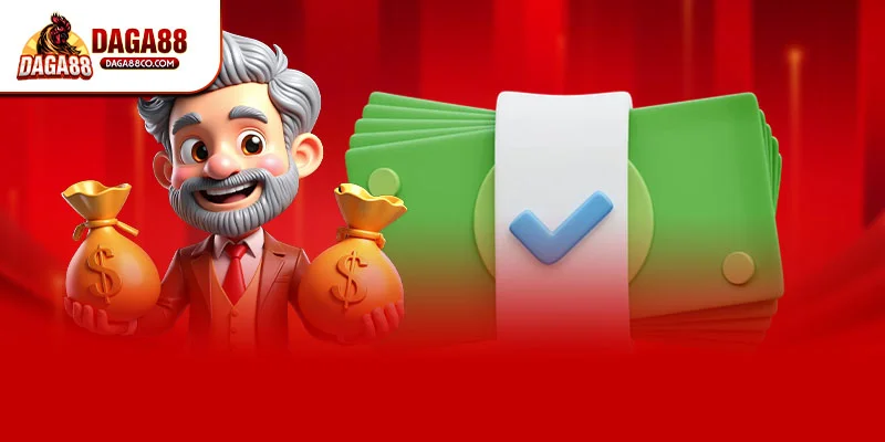 DAGA88 áp dụng hạn mức rút tiền linh hoạt từ 100.000 VNĐ đến mức VIP cao